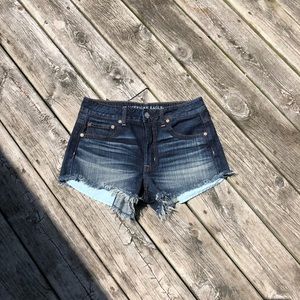 High Rise Denim Shortie from AE